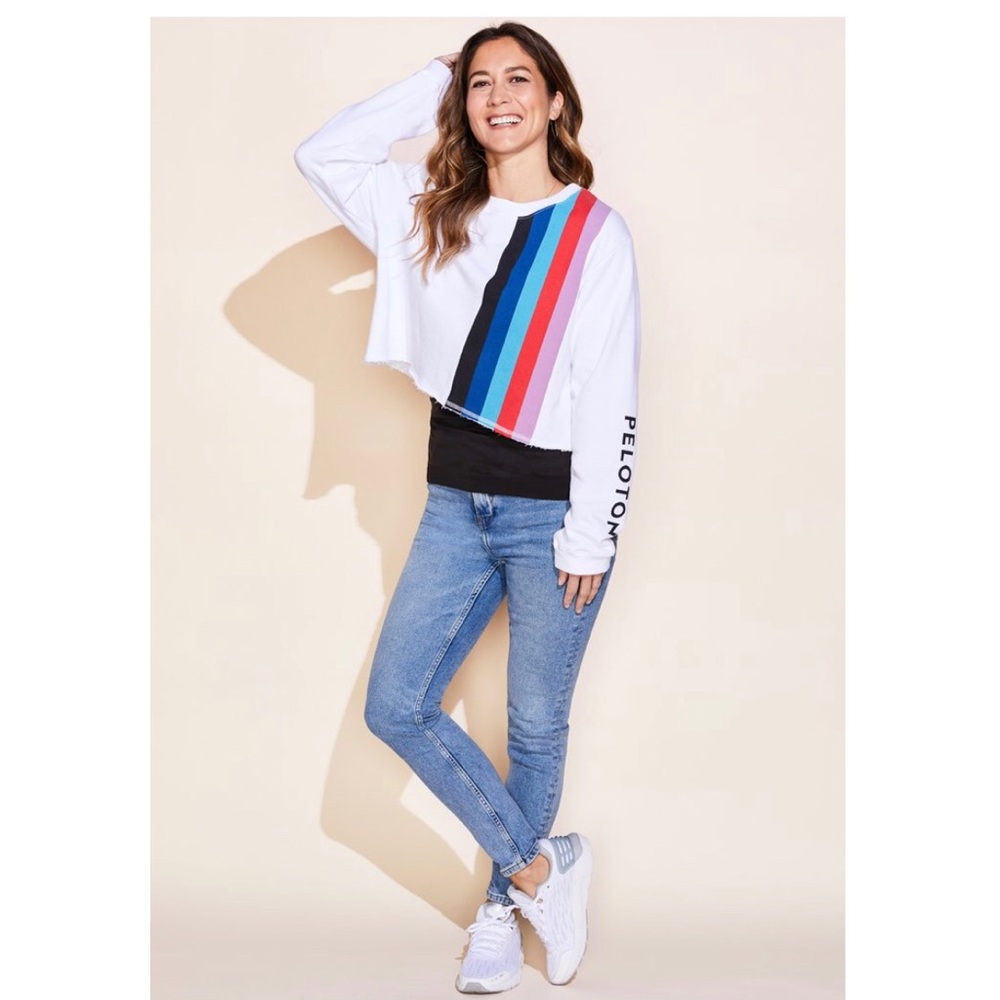 Size Medium peloton crop sweater